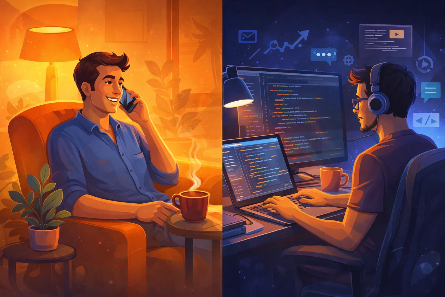 Illustration : accompagnement et évolution du site